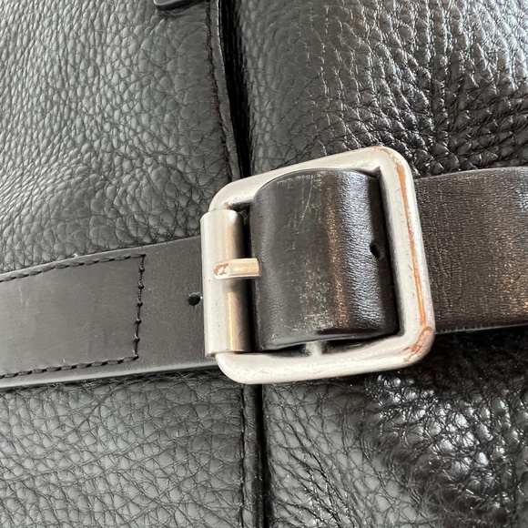 Marc by Marc Jacobs - Men's Briefcase in Grained/Pebbled Italian Leather + Charm - Picture 7 of 16